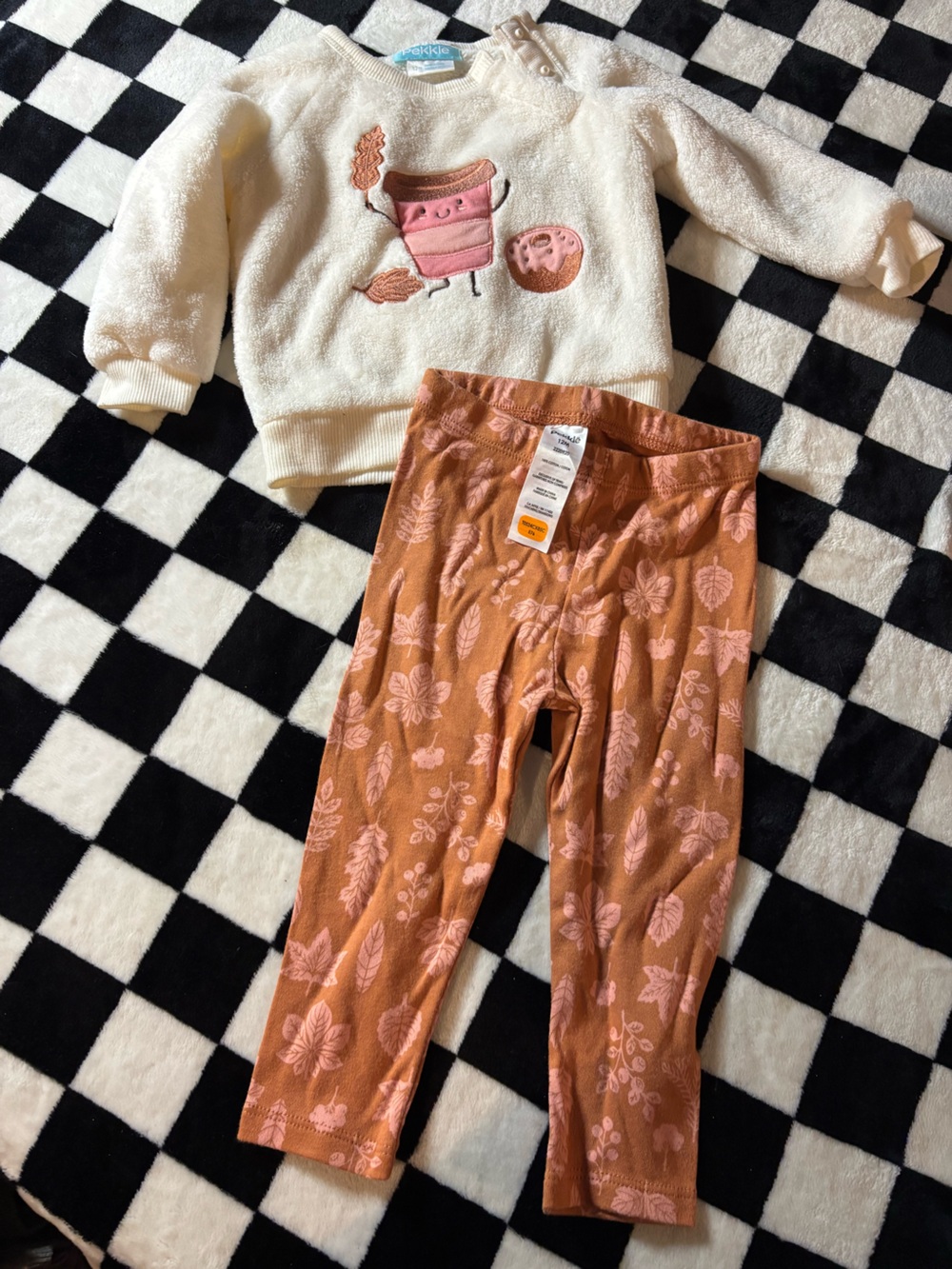 12 month pekkle fall outfit set
